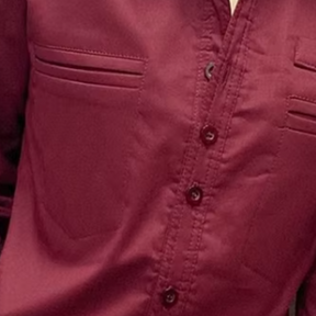 Camisa Slim com Botões e Bolsos