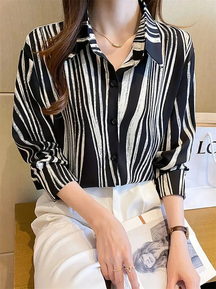 Camisas Impressão de Textura Francesa Arabesco