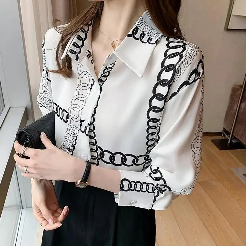 Camisa Clássica Casual Manga Longa