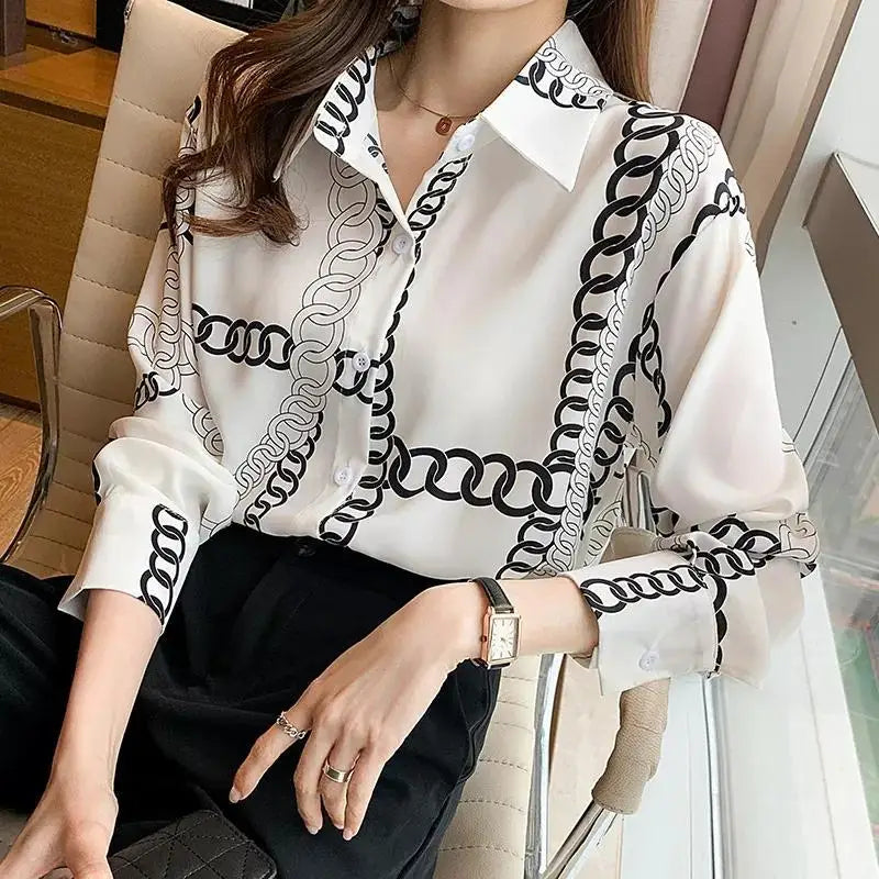 Camisa Clássica Casual Manga Longa