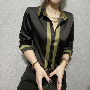 Camisa Lady Office Manga Longa