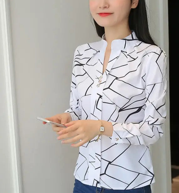 Camisa Manga Longa Estampada