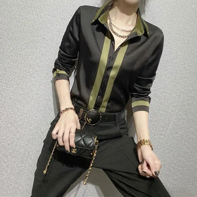 Camisa Lady Office Manga Longa