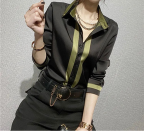 Camisa Lady Office Manga Longa